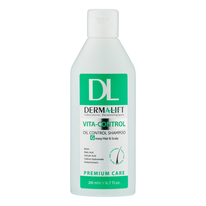 شامپو مو درمالیفت مدل Vita-Control مناسب برای موهای چرب حجم 200 میلی لیتر