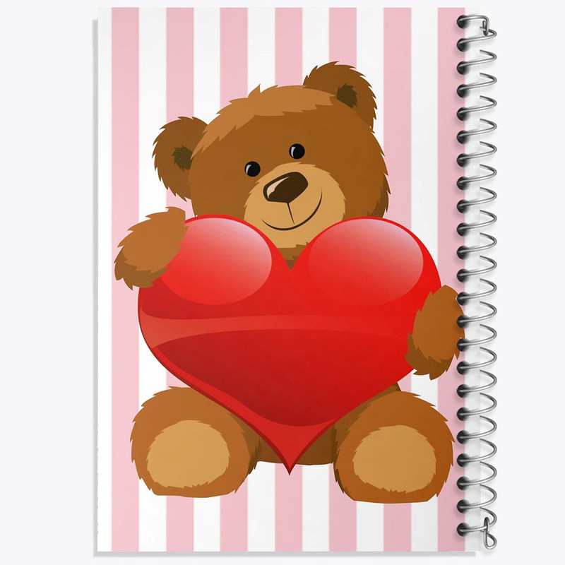 دفتر مشق 50 برگ خندالو مدل عاشقانه کد 1896