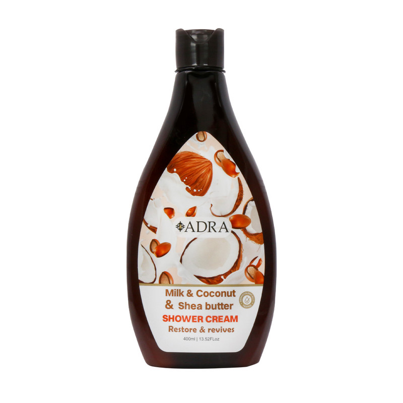 خرید و قیمت شامپو بدن آدرا مدل نارگیل و شی باتر حجم 400 میلی لیتر