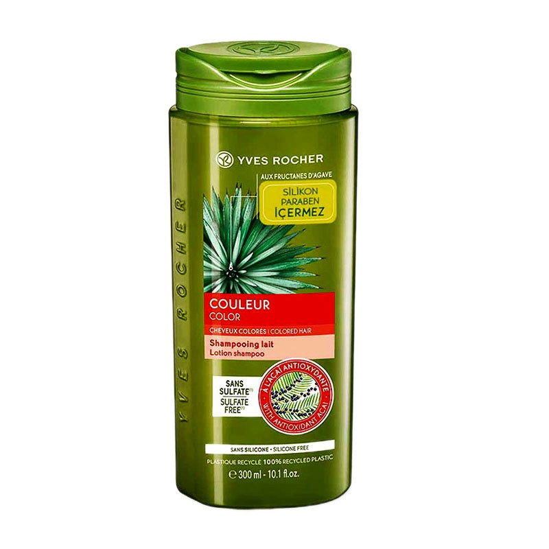 شامپو تثبیت کننده رنگ مو ایو روشه مدل couleur حجم 300 میلی لیتر