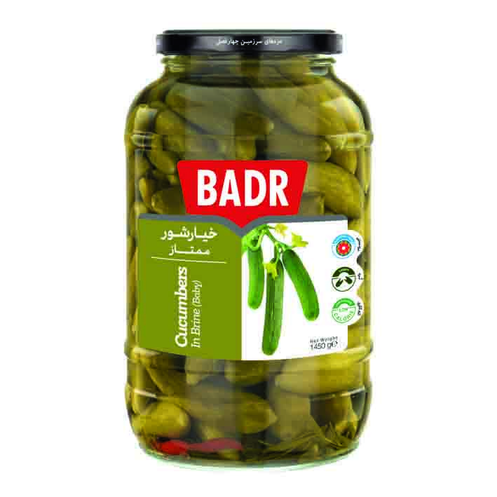 خرید و قیمت خیارشور ممتاز بدر - 1450 گرم