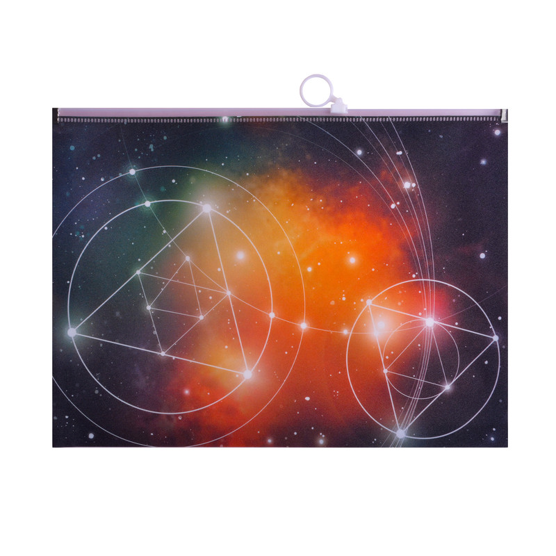 پوشه مدل زیپ دار طرح کهکشانی