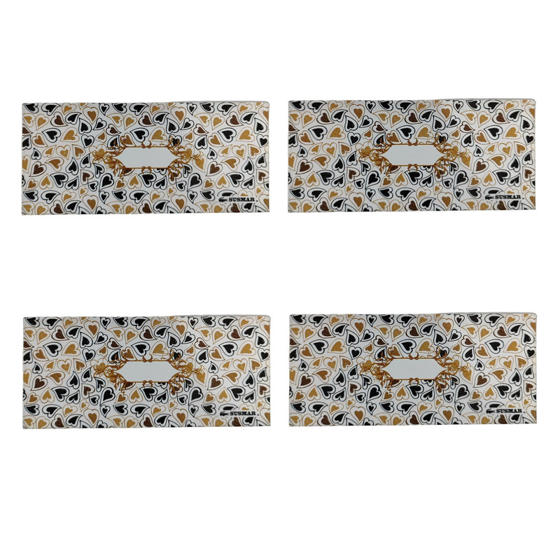 پاکت پول مدل قلبی 01 کد 007 بسته 4 عددی