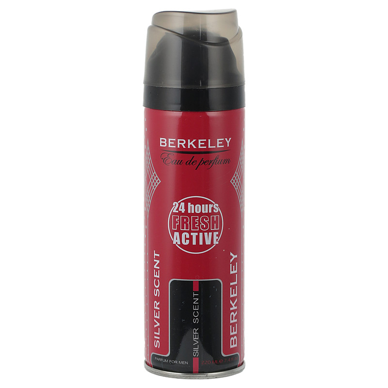 اسپری خوشبو کننده بدن مردانه برکلی مدل سیلور اسکنت حجم 220 میلی لیتر