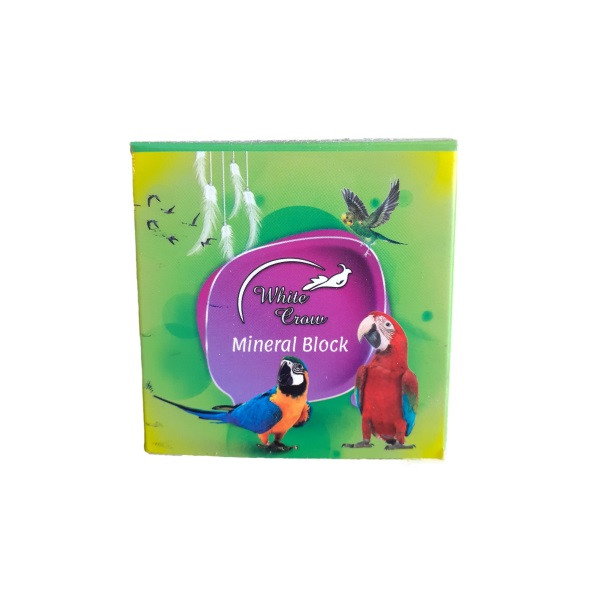 بلوک مینرال کلاغ سفید مدل سیم دار وزن 100 گرم