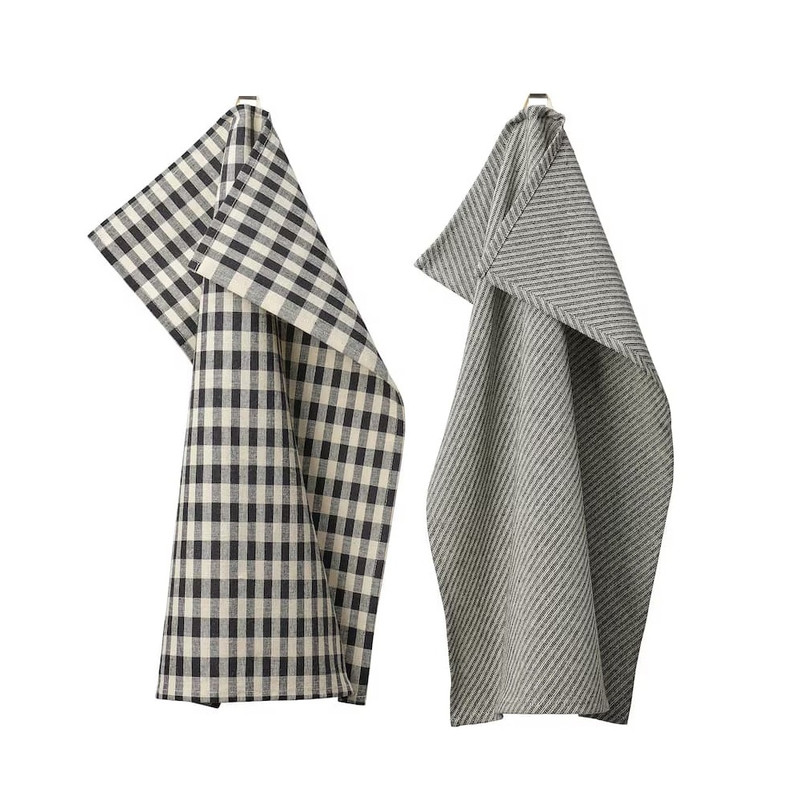 دستمال آشپزخانه ایکیا مدل RÖDKNOT کد 64837 مجموعه دو عددی