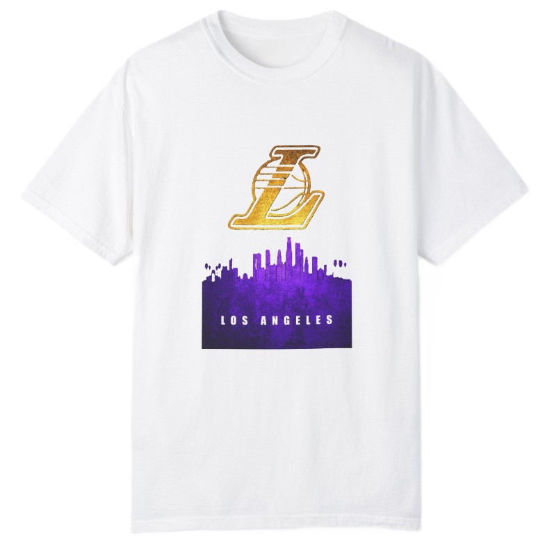 تی شرت آستین کوتاه دخترانه مدل بسکتبالی ان بی ای