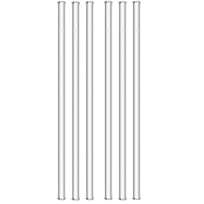 نی نوشیدنی مدل شیشه ای بسته 6 عددی