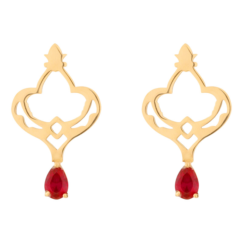 گوشواره میخی طلا 18 عیار زنانه راما گالری مدل E0002