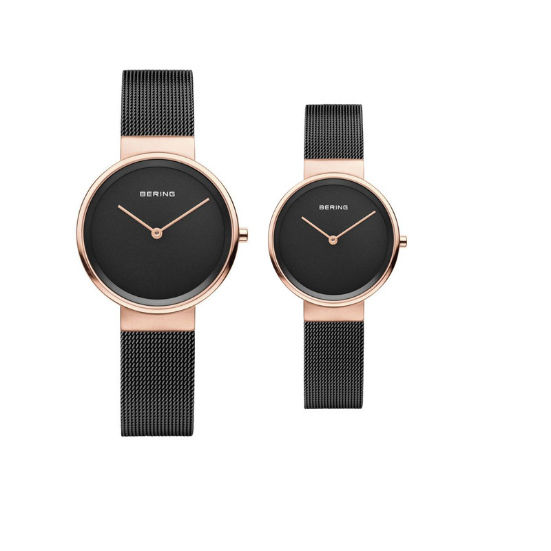 ست ساعت مچی عقربه ای زنانه و مردانه برینگ مدل 14531-166