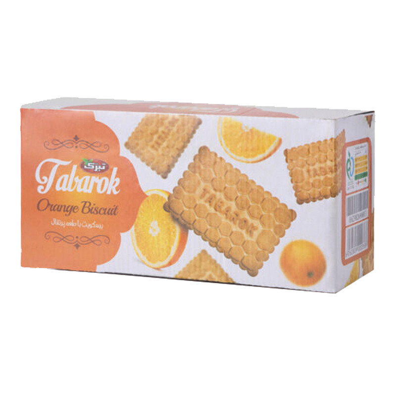 بیسکویت تبرک با طعم پرتقال - 800 گرم