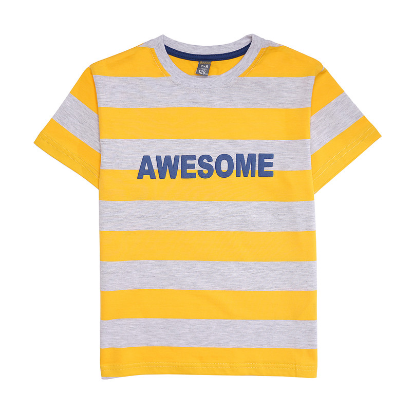 تی شرت آستین کوتاه پسرانه بانی نو مدل AWESOME
