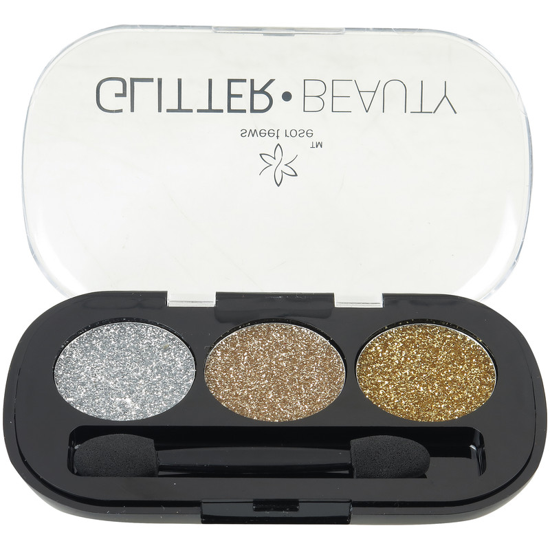 پالت سایه چشم سوئیت رز مدل Glitter beauty شماره 01