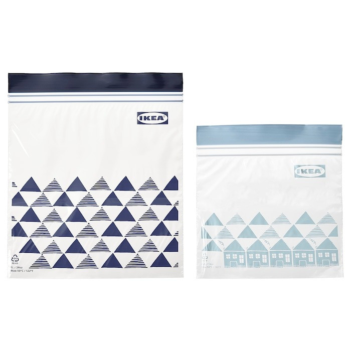 خرید و قیمت کیسه زیپ دار ایکیا مدل ISTAD بسته 60 عددی