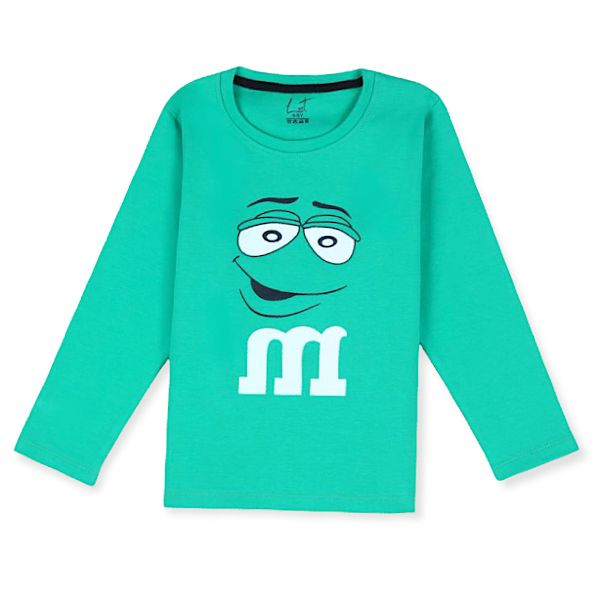 تی شرت آستین بلند پسرانه لینتل مدل m&m کد 0034