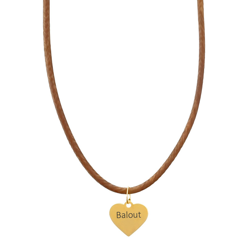 گردنبند طلا 18 عیار زنانه لیردا مدل اسم بلوط