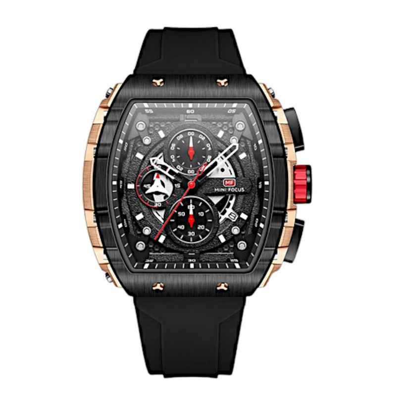 خرید و قیمت ساعت مچی عقربهای مردانه مینی فوکوس مدل سه موتوره کرنوگراف کد MF0399G