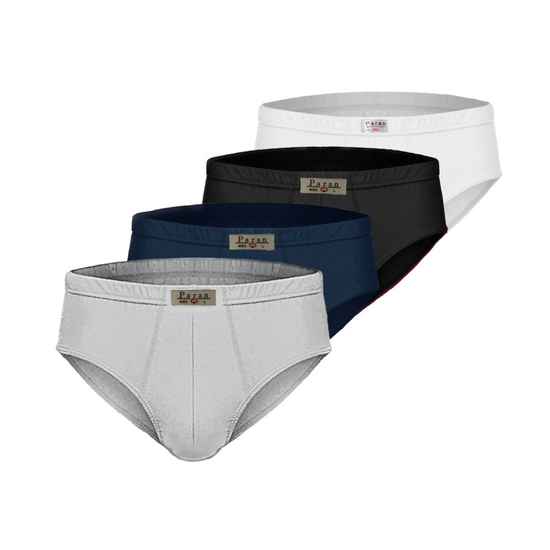شورت مردانه تولیدی پاران مدل نخ پنبه خالص صادراتی مجموعه 4 عددی