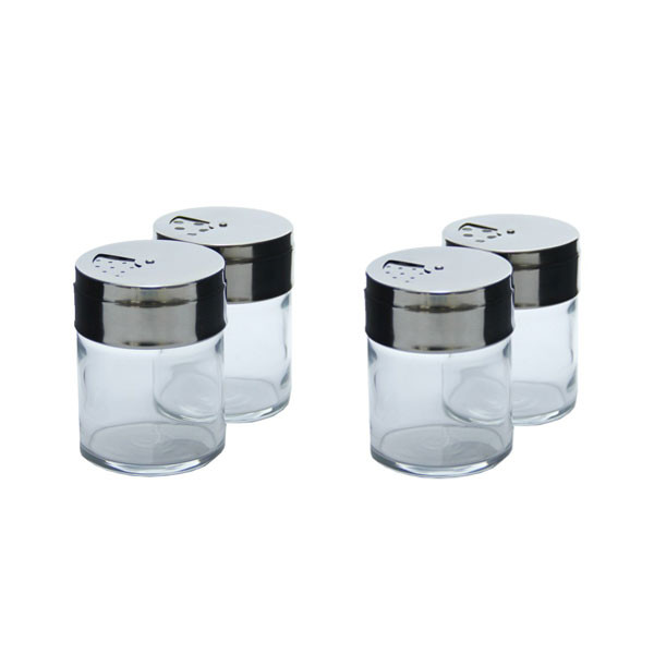 ست نمک پاش و فلفل پاش پاشاباغچه مدل Basic کد 43880 مجموعه 4 عددی