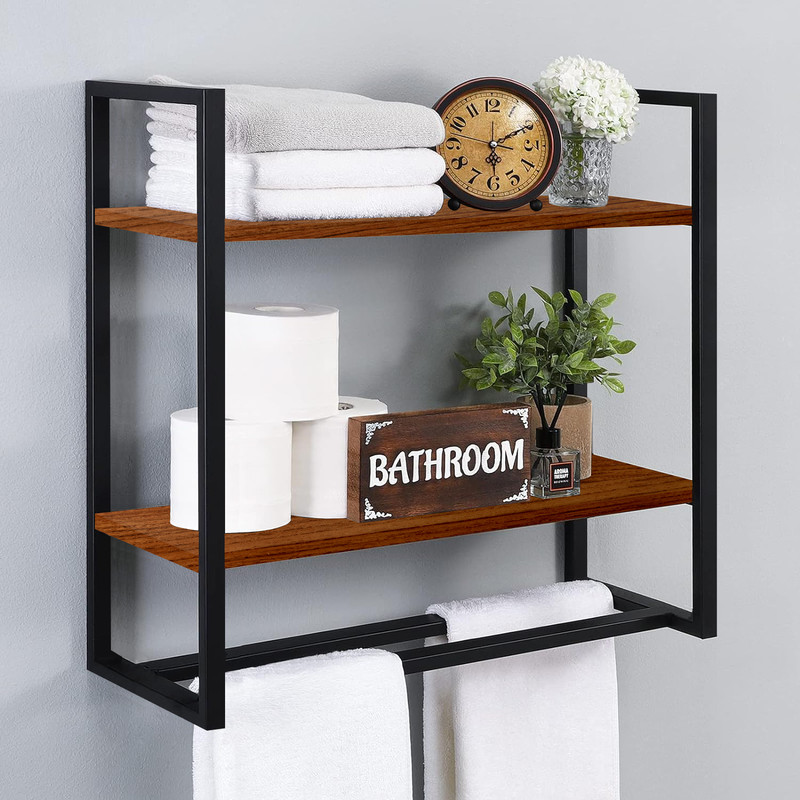 خرید و قیمت شلف دیواری دیزم مدل SLF_91O82_60BRN