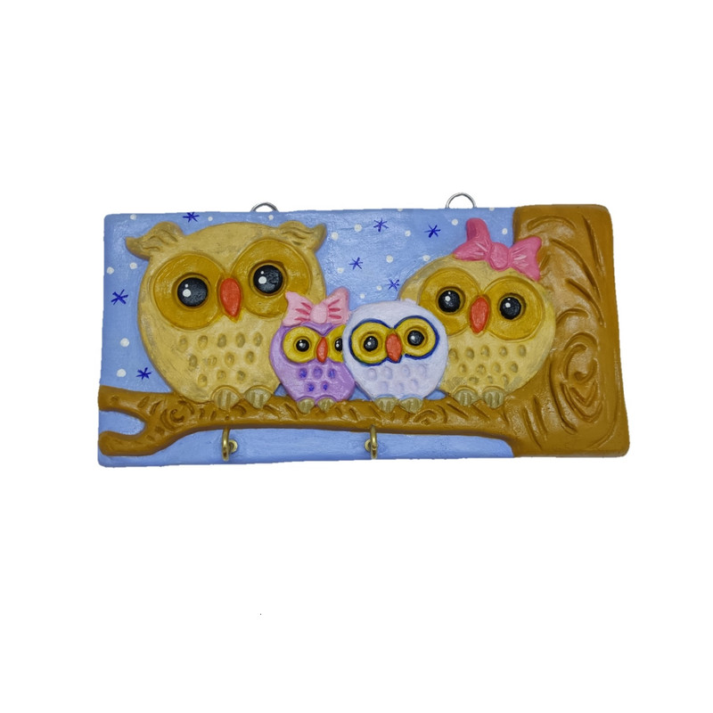 جاکلیدی سفالی مدل کتیبه جغد