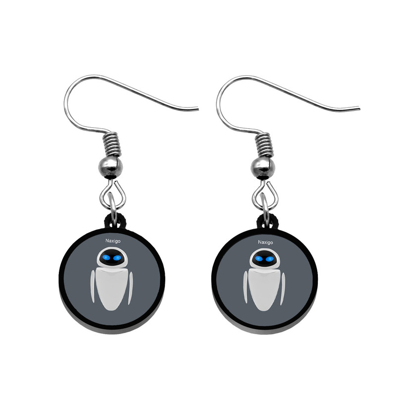 گوشواره زنانه ناکسیگو مدل شب تاب طرح وال ای کد ES7329