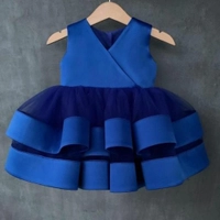 لباس پرنسسی کودک دو طبقه مدل کوتاه در رنگهای متنوع 🌈 قابل اجرا است
