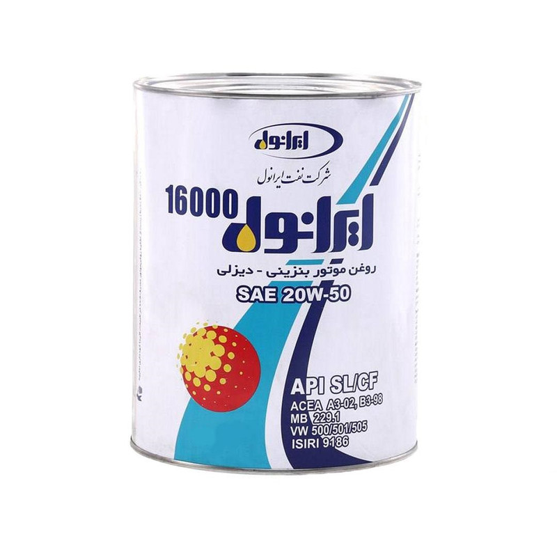 خرید و قیمت روغن موتور ایرانول مدل 16000 SL حجم 4 لیتر