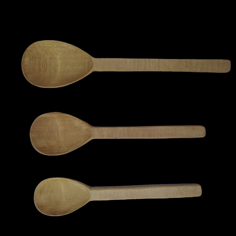 خرید و قیمت قاشق چوبی مدل QQ-TX 3 مجموعه 3 عددی