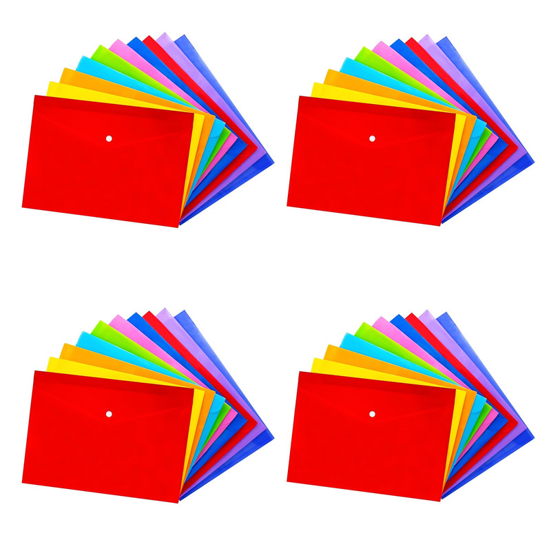 خرید و قیمت پوشه دکمه دار مدل A.3 بسته 40 عددی