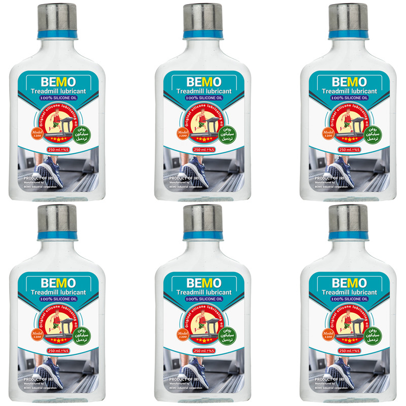 روغن تردمیل بمو مدل 1200 حجم 250 میلی لیتر بسته 6 عددی