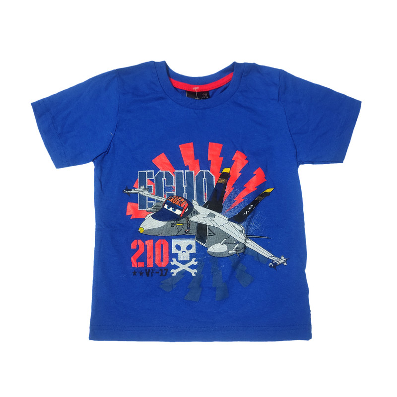 تی شرت آستین کوتاه پسرانه دیزنی مدل هواپیما