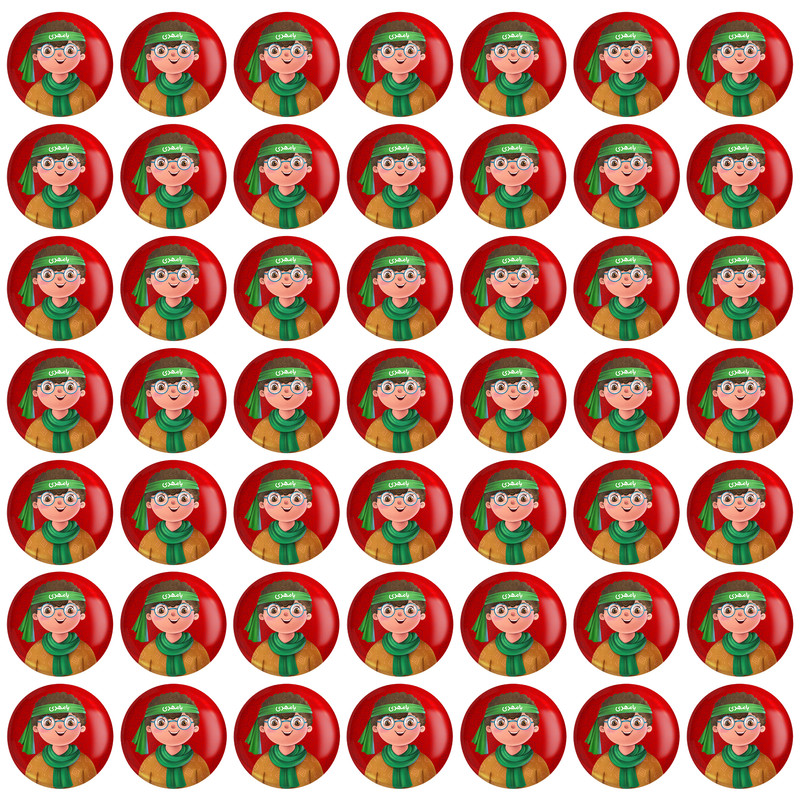 مگنت خندالو طرح کودکانه میلاد امام زمان نیمه شعبان کد 25557 بسته 49 عددی