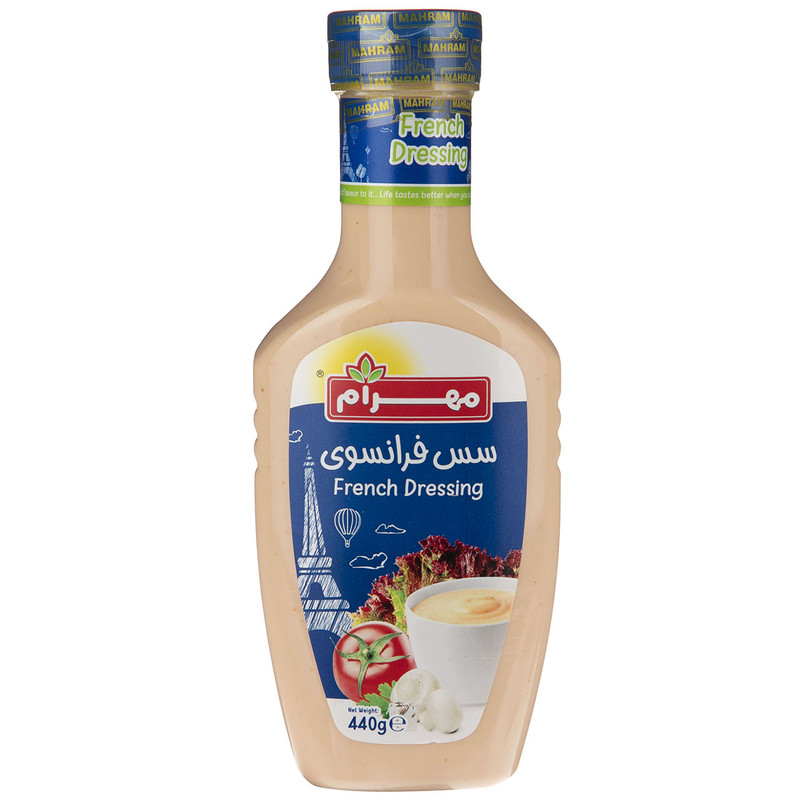 خرید و قیمت سس فرانسوی مهرام مقدار 440 گرم
