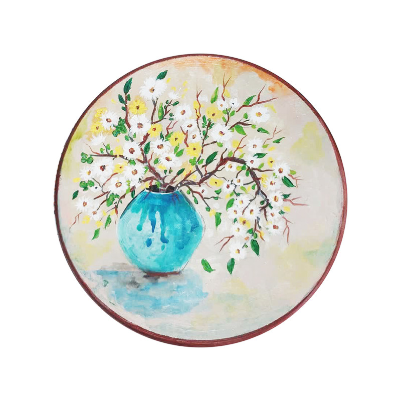 بشقاب دیوارکوب سفالی کد D206