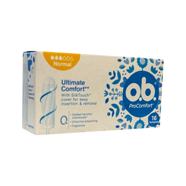 خرید و قیمت تامپون او بی مدل Normal بسته 16 عددی