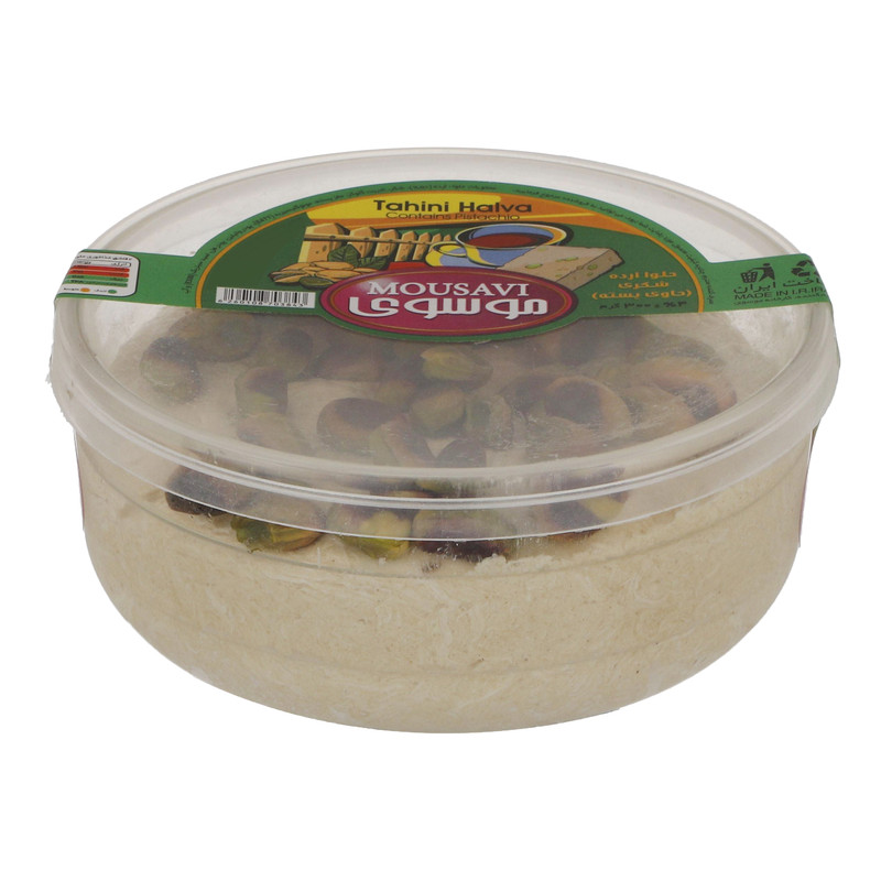 خرید و قیمت حلوا ارده شکری موسوی به همراه پسته - 300 گرم