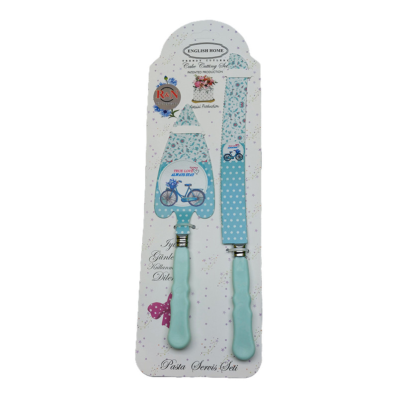 ست کارد و کفگیر سرو کیک انگلیش هوم مدل دوچرخه