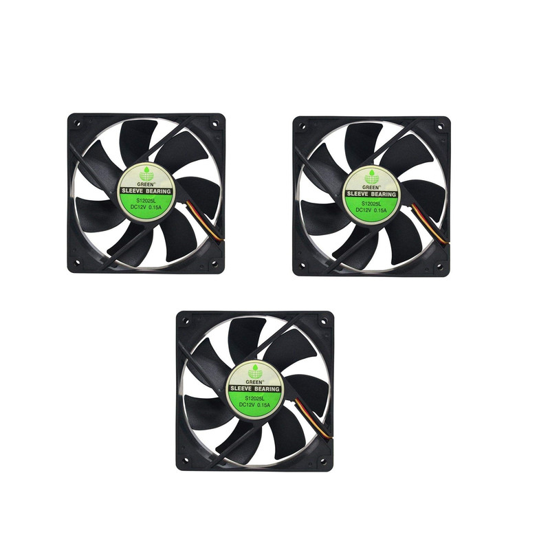 خرید و قیمت فن کیس گرین مدل S12025L بسته 3 عددی