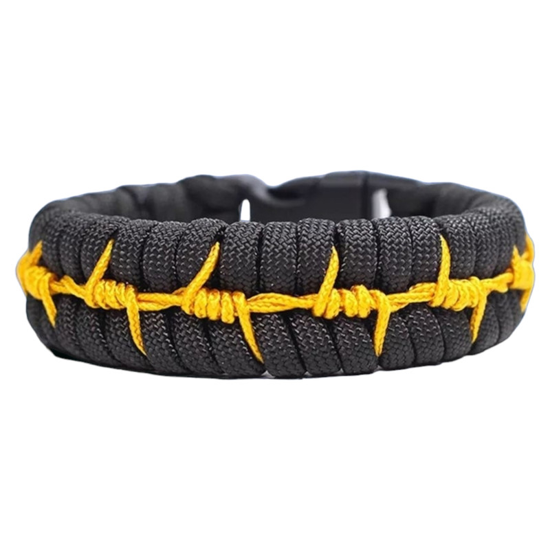 دستبند مدل بافت سیم خاردار