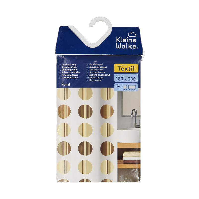 پرده حمام کلین ولک کد 5104224305 سایز 180 × 200 سانتی متر