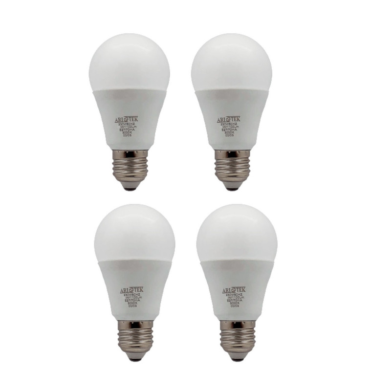 لامپ فوق کم مصرف 15 وات آریوتک مدل ka015 پایه E27 مجموعه 4 عددی