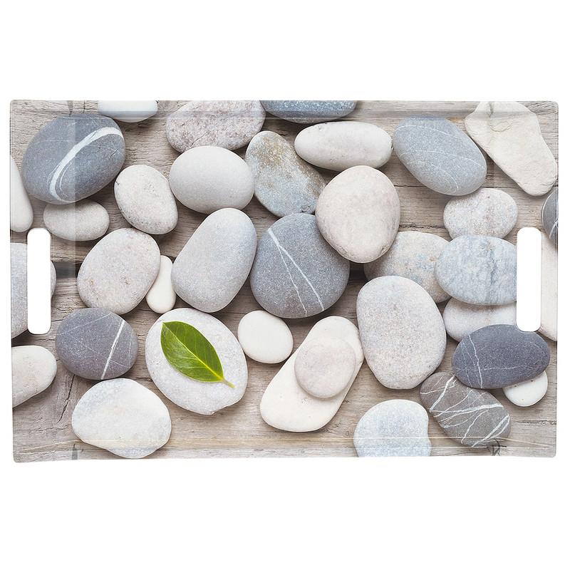 سینی باریکو مدل Stones And Leaf سایز 31x47 سانتی متر