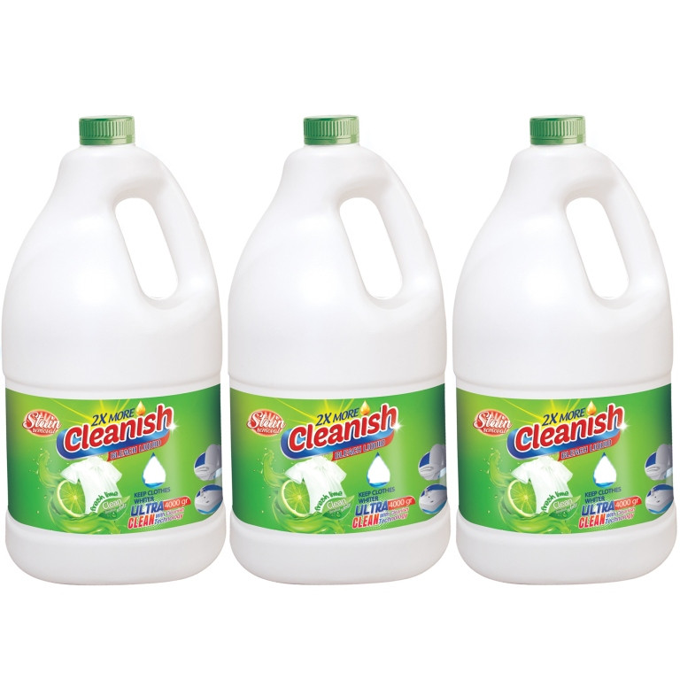 مایع سفید کننده کلینیش مدل LIME با حجم 4000 میلی لیتر بسته 3 عددی