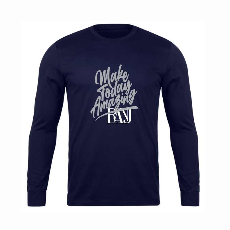 خرید و قیمت تی شرت آستین بلند مردانه رانژ مدل 22RA17D10M-2647-01 رنگ سرمه ای