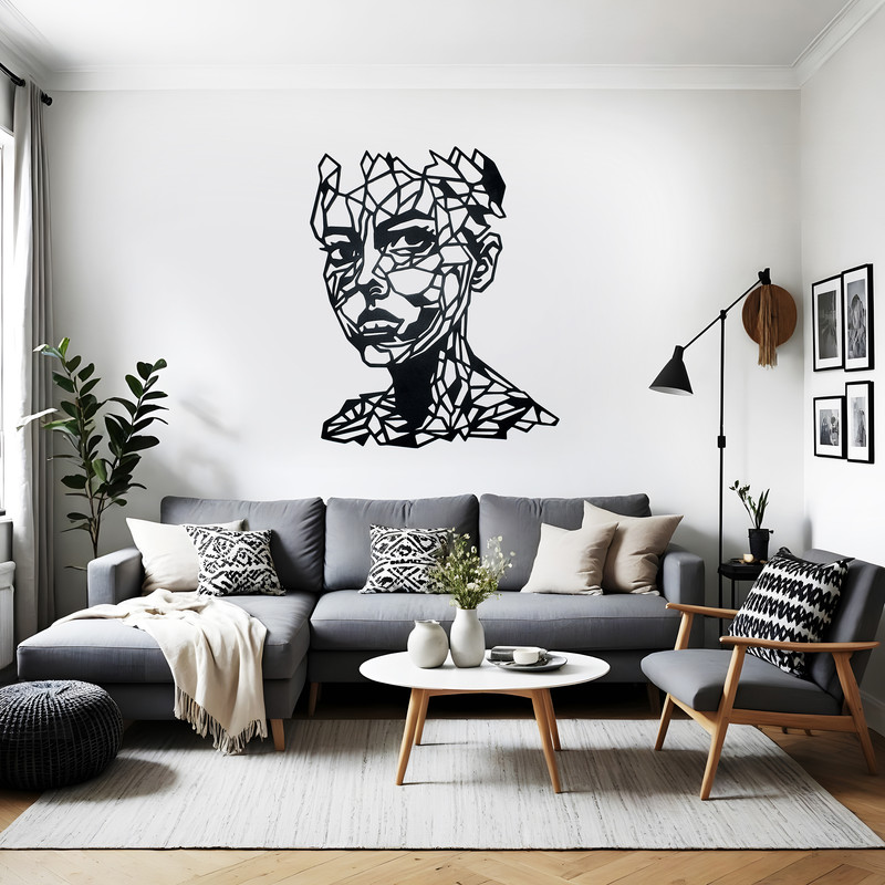 دیوار کوب طرح چهره مدل ۳۰۱۲