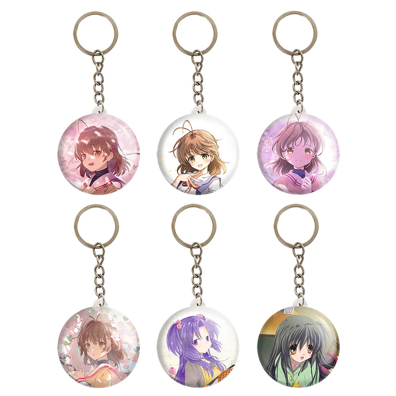 جاکلیدی خندالو مدل انیمه کلند Clenned کد 1367A مجموعه 6 عددی