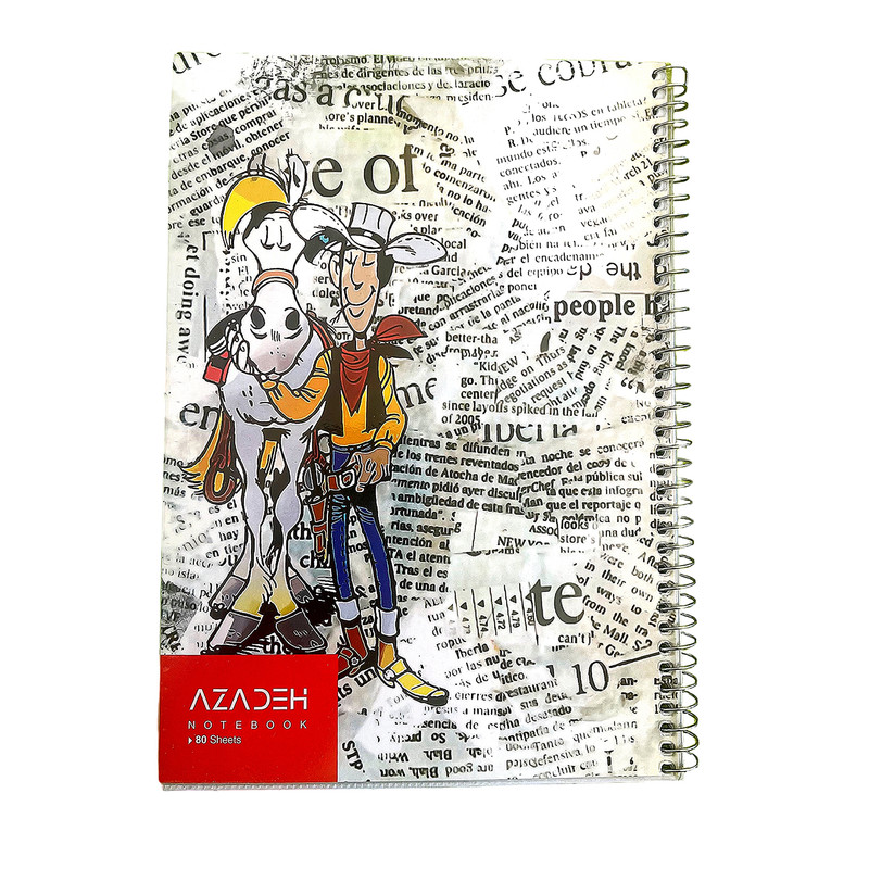 دفتر مشق ۸۰ برگ آزاده مدل لوک خوش شانس