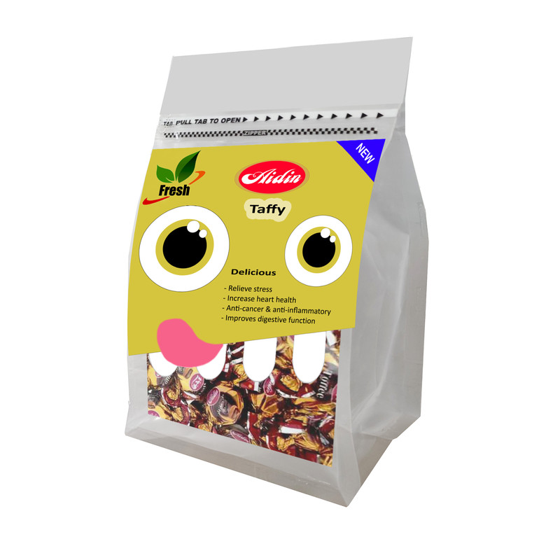 تافی با مغزی فندقی آیدین - 500 گرم