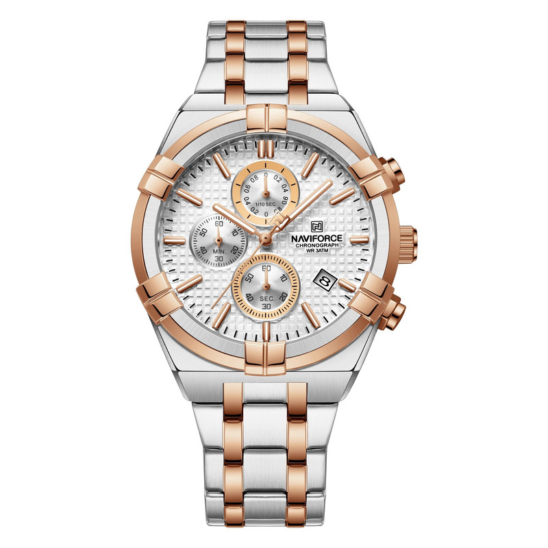 ساعت مچی عقربهای مردانه نیوی فورس مدل NF8042SWRG